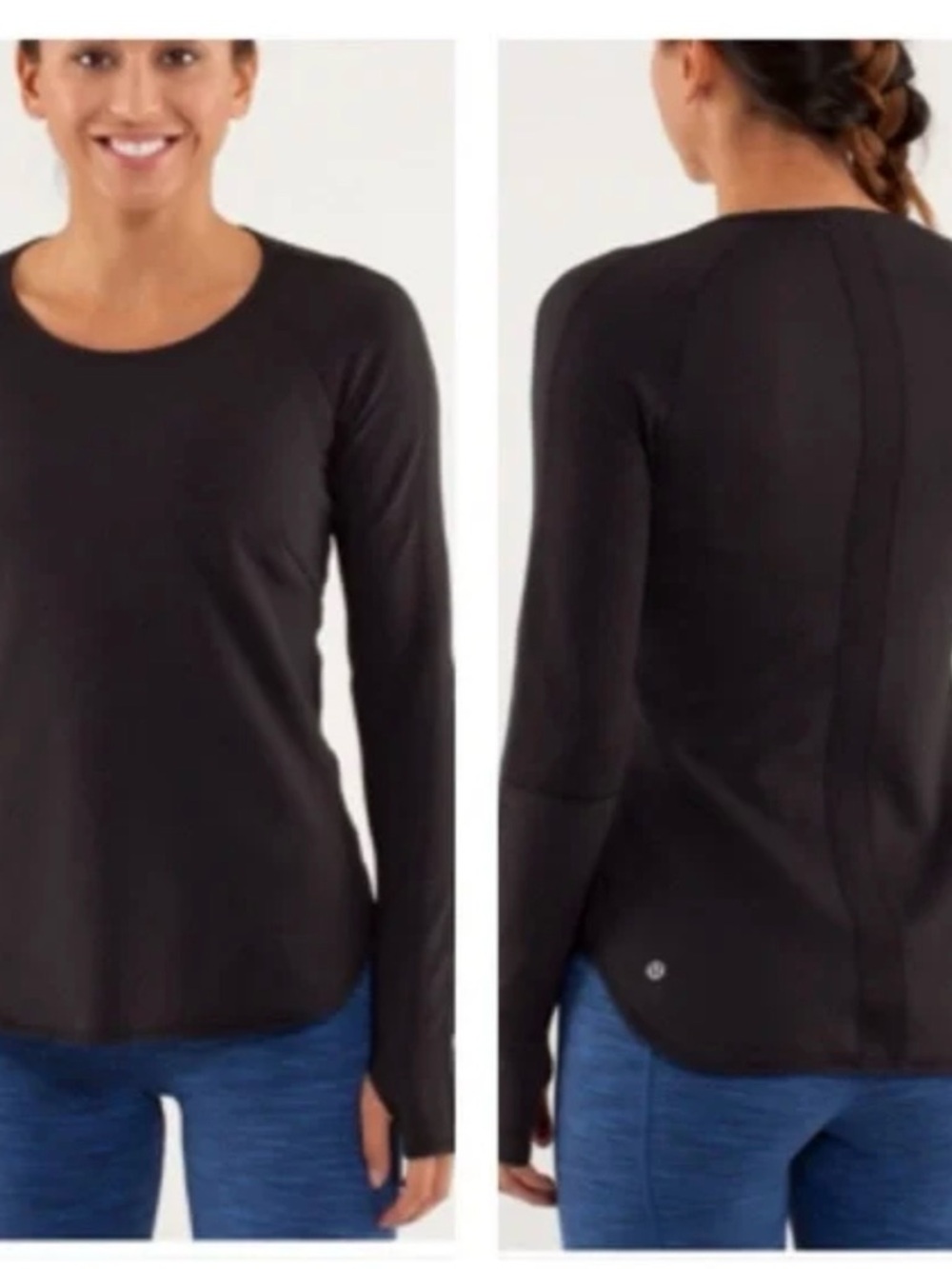 Lululemon Reversible Black Long-Sleeve Top